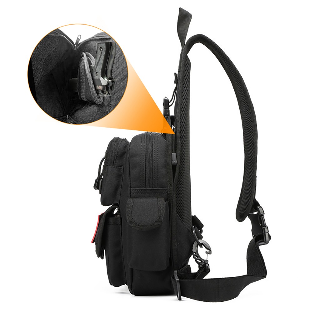 التكتيكية مسدس حقيبة أخفى مسدس - مراجعة Edc Concealed Carry Sling Bag وسعره