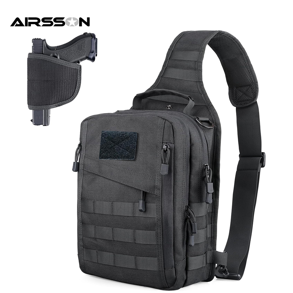 التكتيكية حقيبة ظهر ذات حمالة  - مراجعة Edc Concealed Carry Sling Bag وسعره