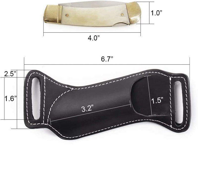 حافظة/جراب سكين EDC من الجلد ا - مراجعة Edc Carry Knife وسعره