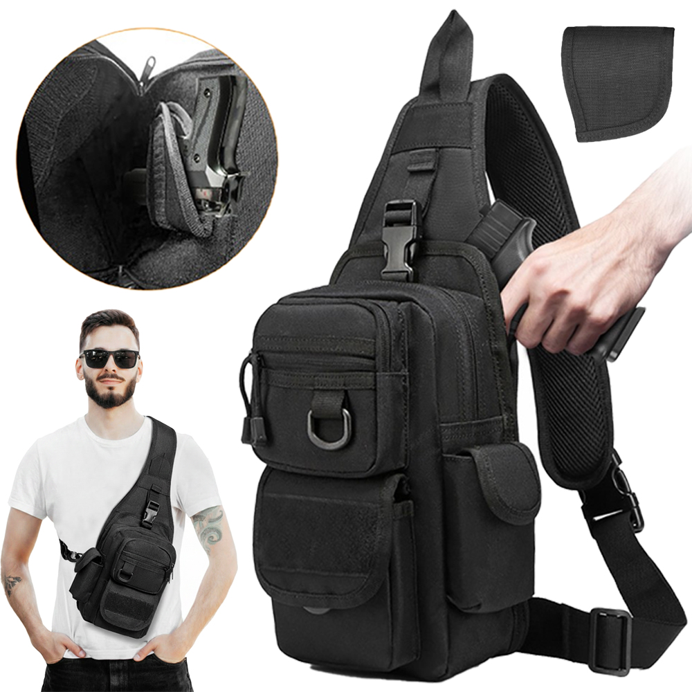 حقيبة مسدس تكتيكية للحمل المخف - مراجعة Edc Concealed Carry Sling Bag وسعره